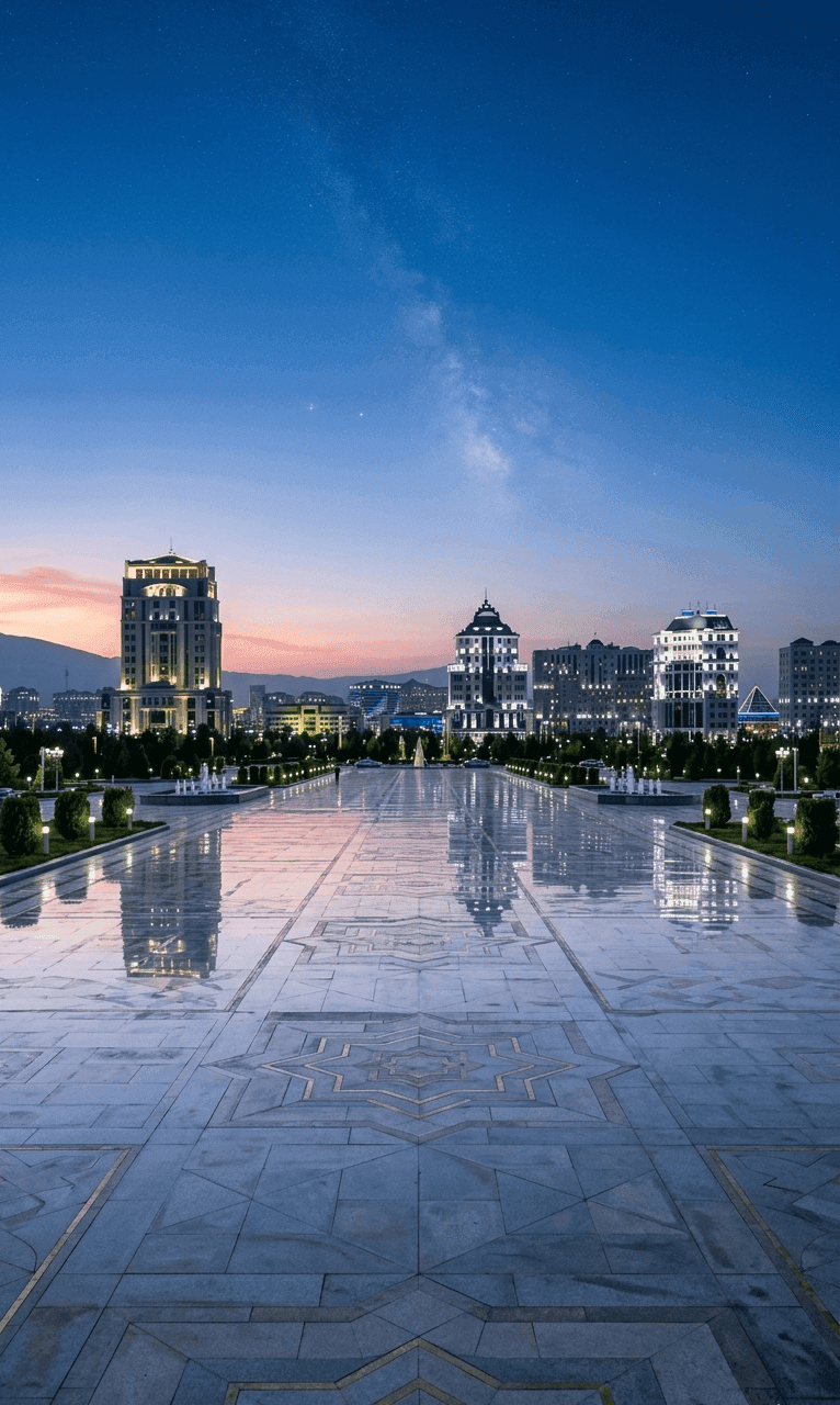 Sunset in Ashgabat